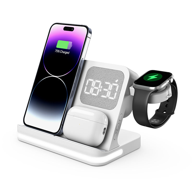 Qi Wireless Charging Clock Alarm Dock | Selvio.ca