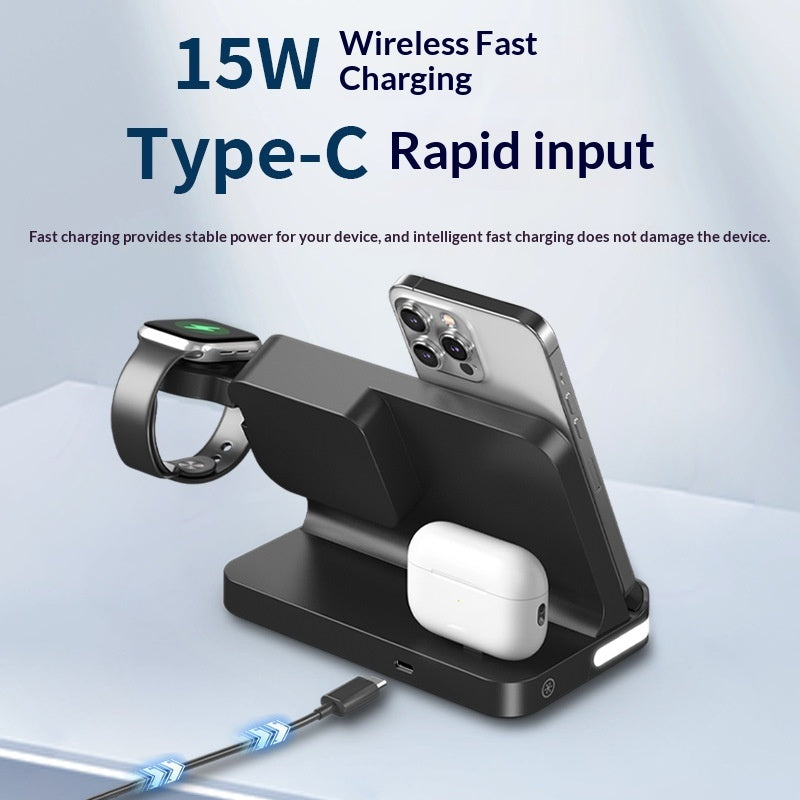 Qi Wireless Charging Clock Alarm Dock | Selvio.ca